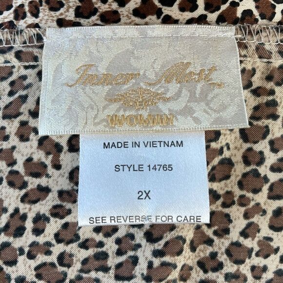 Inner Most Woman Animal Print Robe Size 2X EUC - Picture 9 of 10